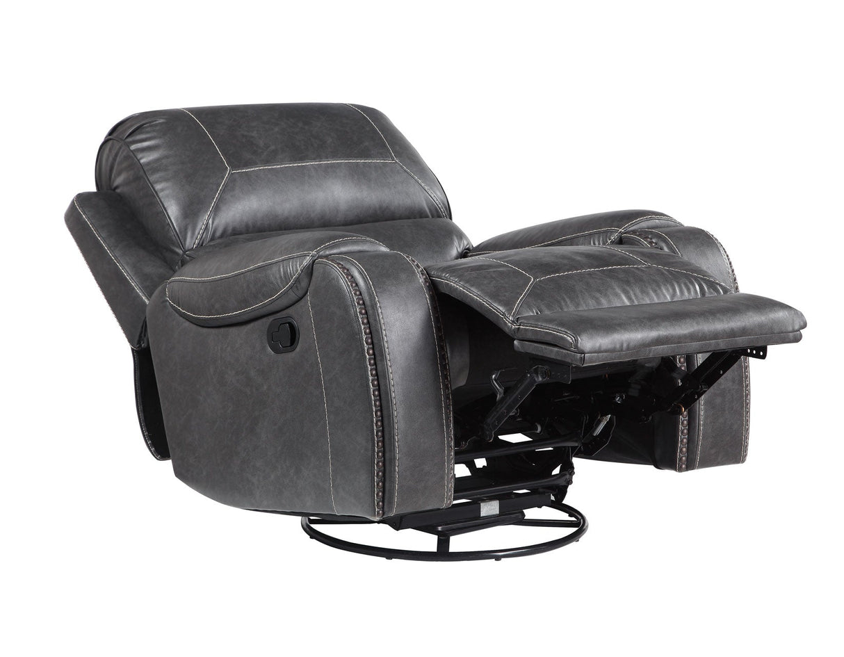 Keily Gray Manual Swivel Glider Recliner by Steve Silver at Eve Furniture