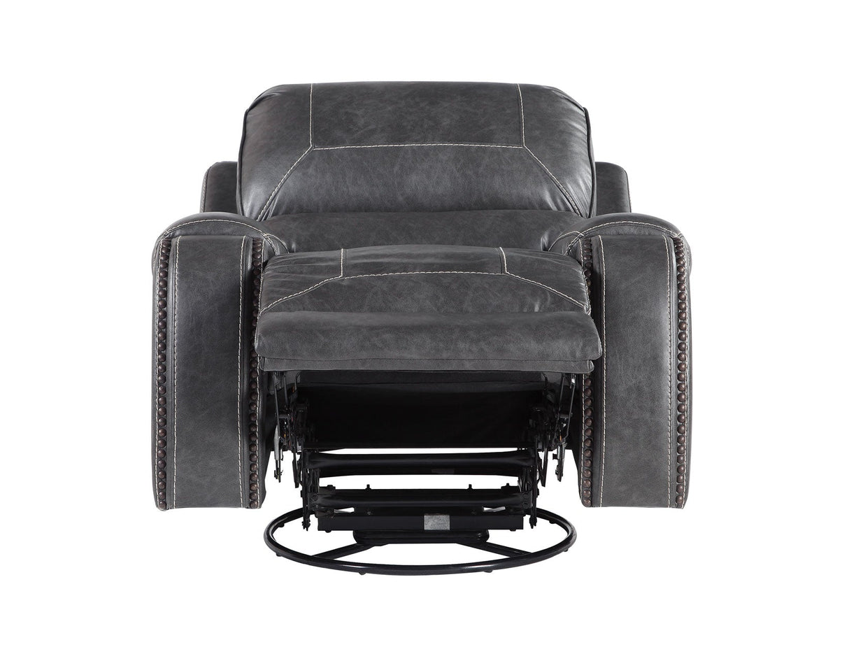 Keily Gray Manual Swivel Glider Recliner by Steve Silver at Eve Furniture