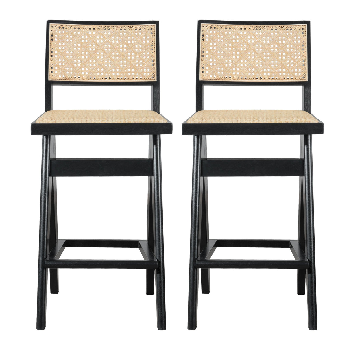 Keira Rattan Bar Stool (Set of 2) by Ashcroft Imports at Eve Furniture