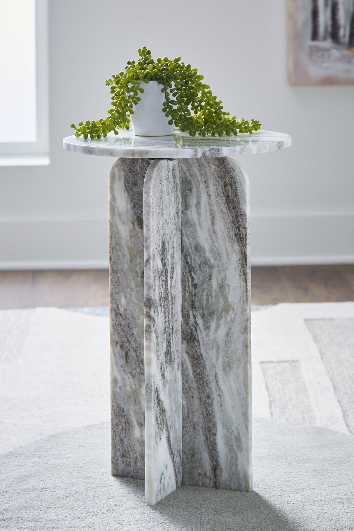 Keithwell Gray Accent Table by Ashley at Eve Furniture