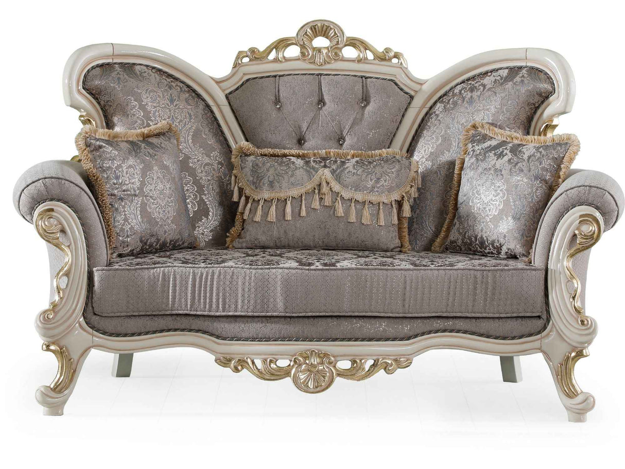 Kelebek Vizon Traditional Loveseat by Furnia at Eve Furniture