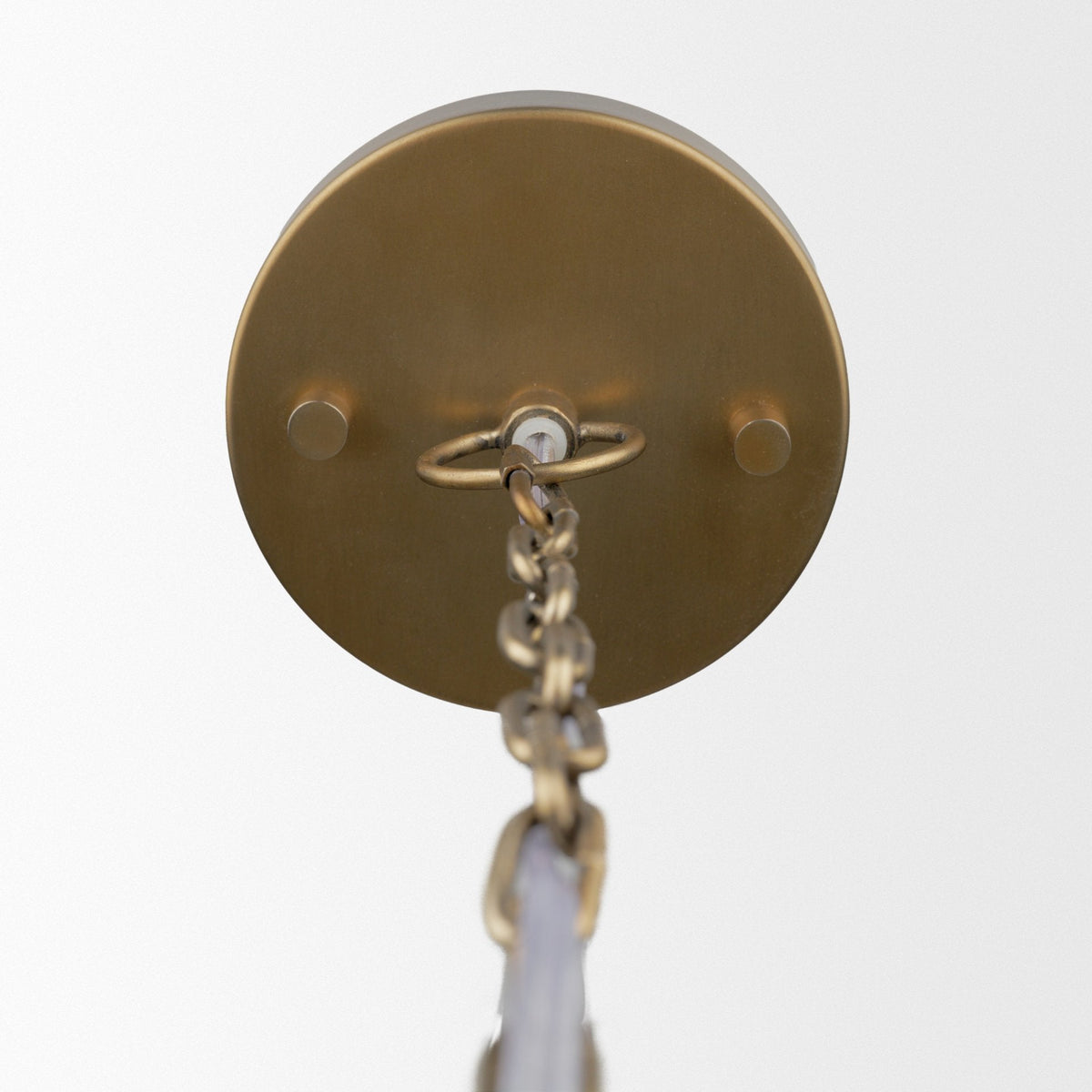 Keller Tall Antiqued Brass Metal 1-Light Pendant by Mercana at Eve Furniture