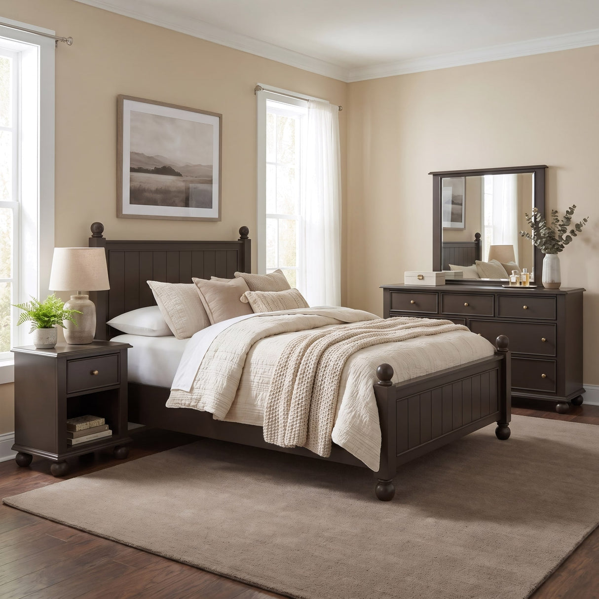 Kellie Bourbon 1-Drawer Nightstand