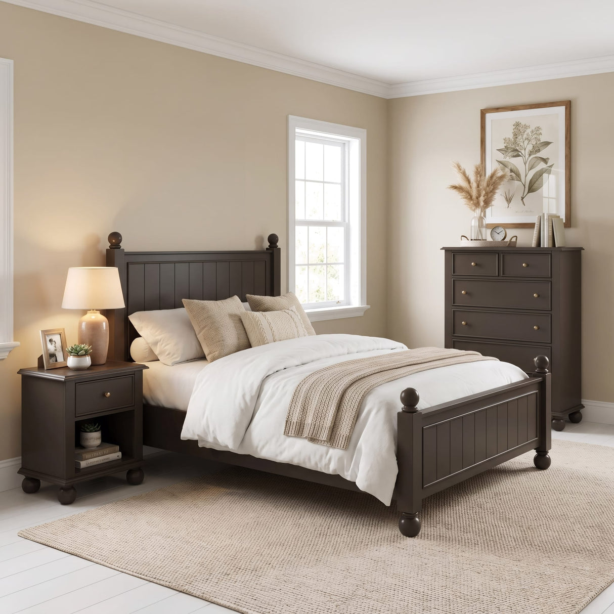 Kellie Bourbon 1-Drawer Nightstand