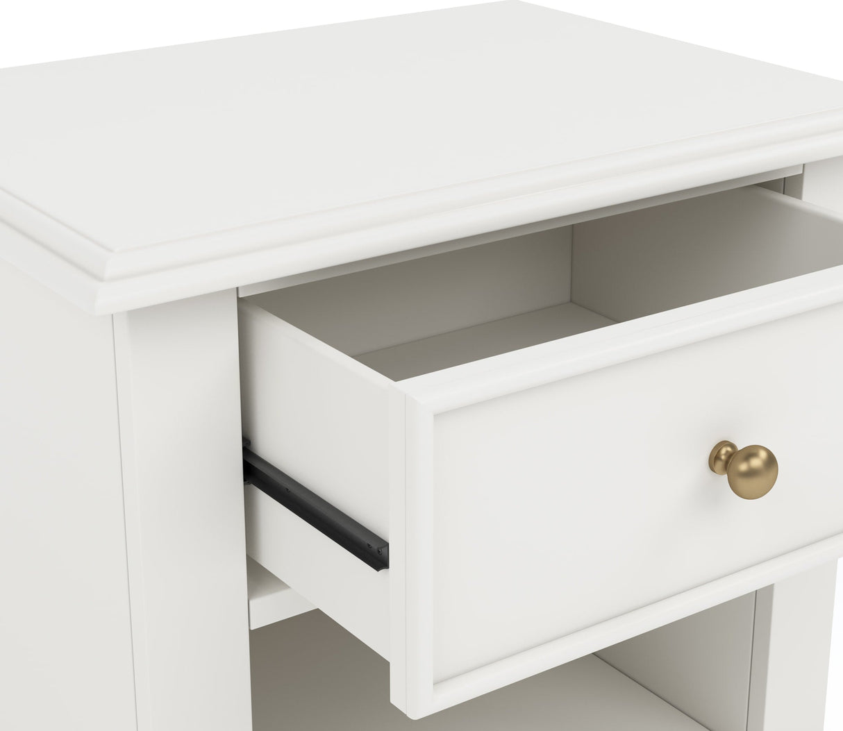 Kellie Milkstone 1-Drawer Nightstand by Modus Furniture at Eve Furniture