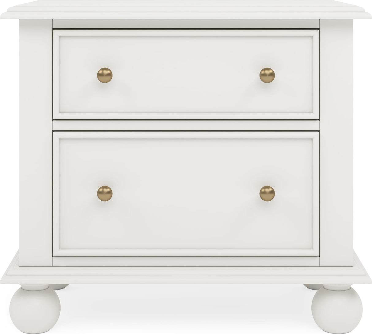 Kellie Milkstone 2-Drawer Nightstand