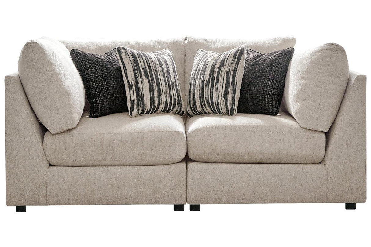 Kellway Bisque 2-Piece Loveseat by Ashley at Eve Furniture
