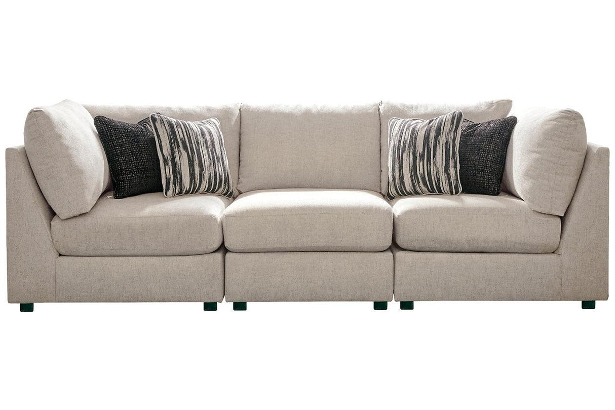 Kellway Bisque 3-Piece Modular Sofa by Ashley at Eve Furniture