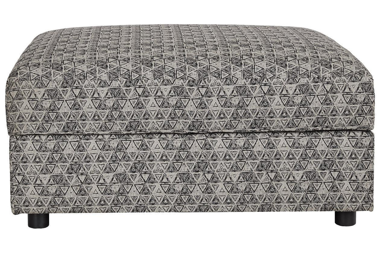 Kellway Bisque Ottoman With Storage by Ashley at Eve Furniture