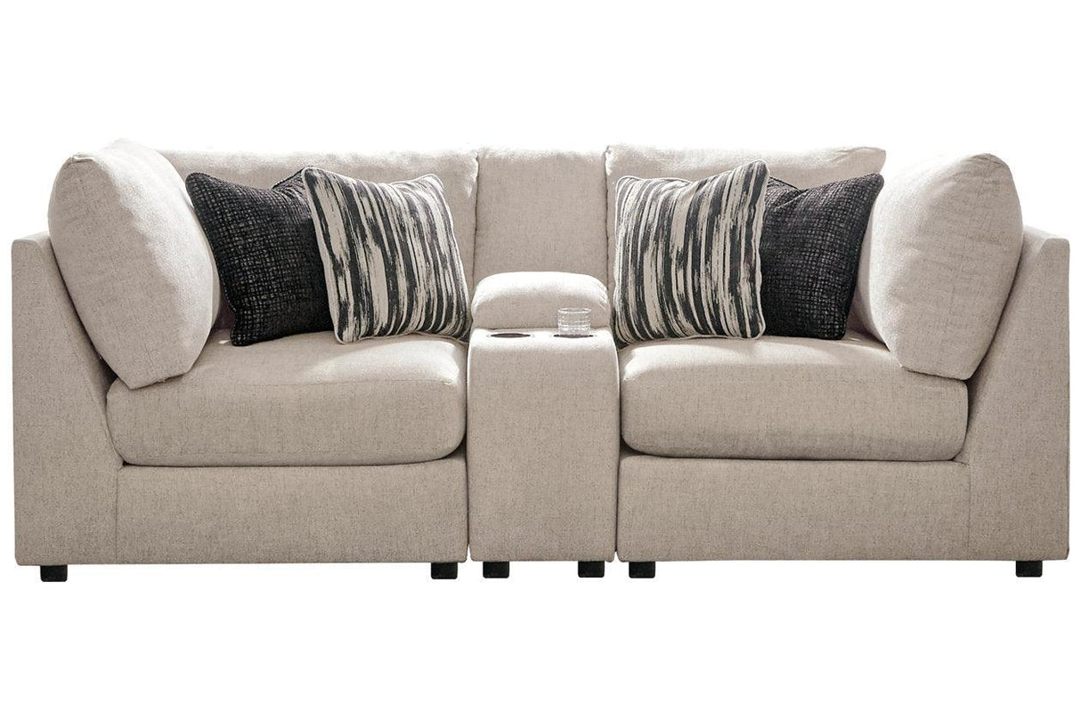 Kellway Bisque 3-Piece Loveseat by Ashley at Eve Furniture