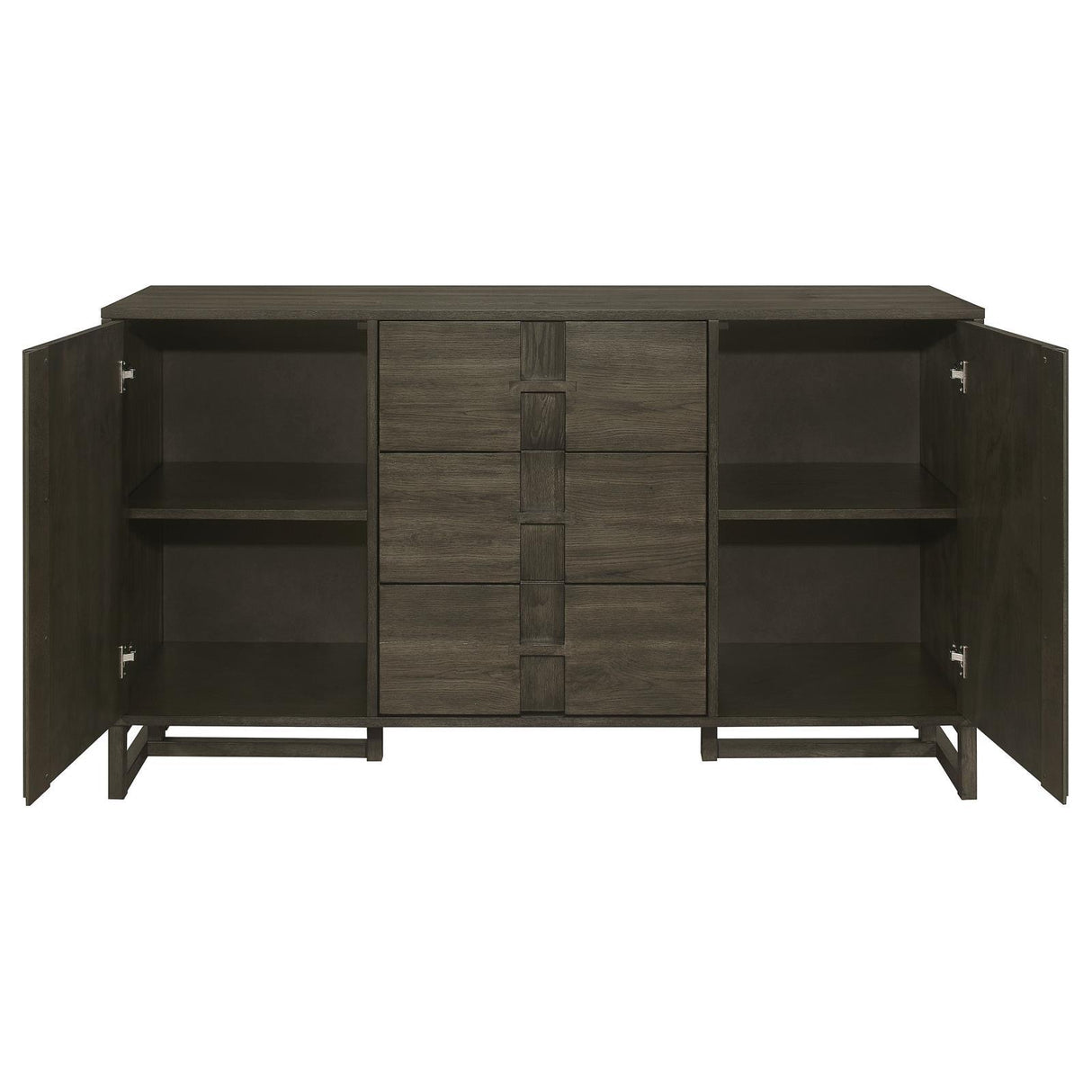 Kelly Dark Grey 3-drawer Storage Dining Sideboard Server by Coaster at Eve Furniture
