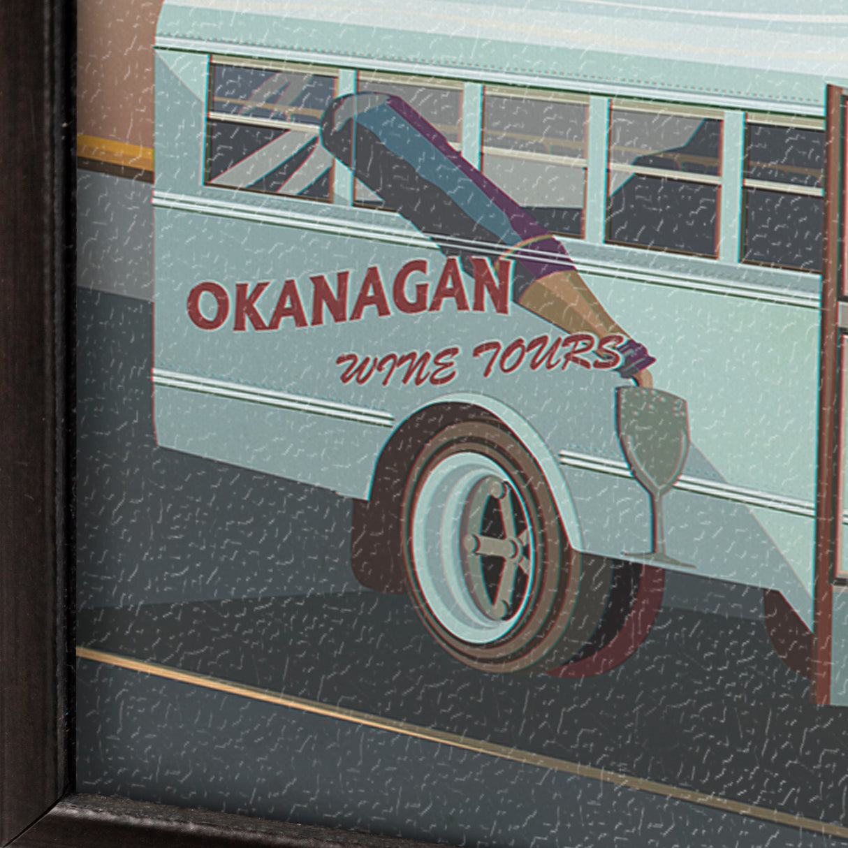Kelowna Go Canada (S) by Mercana Studio a Hand Embellished Framed Art Decograph Print by Mercana at Eve Furniture