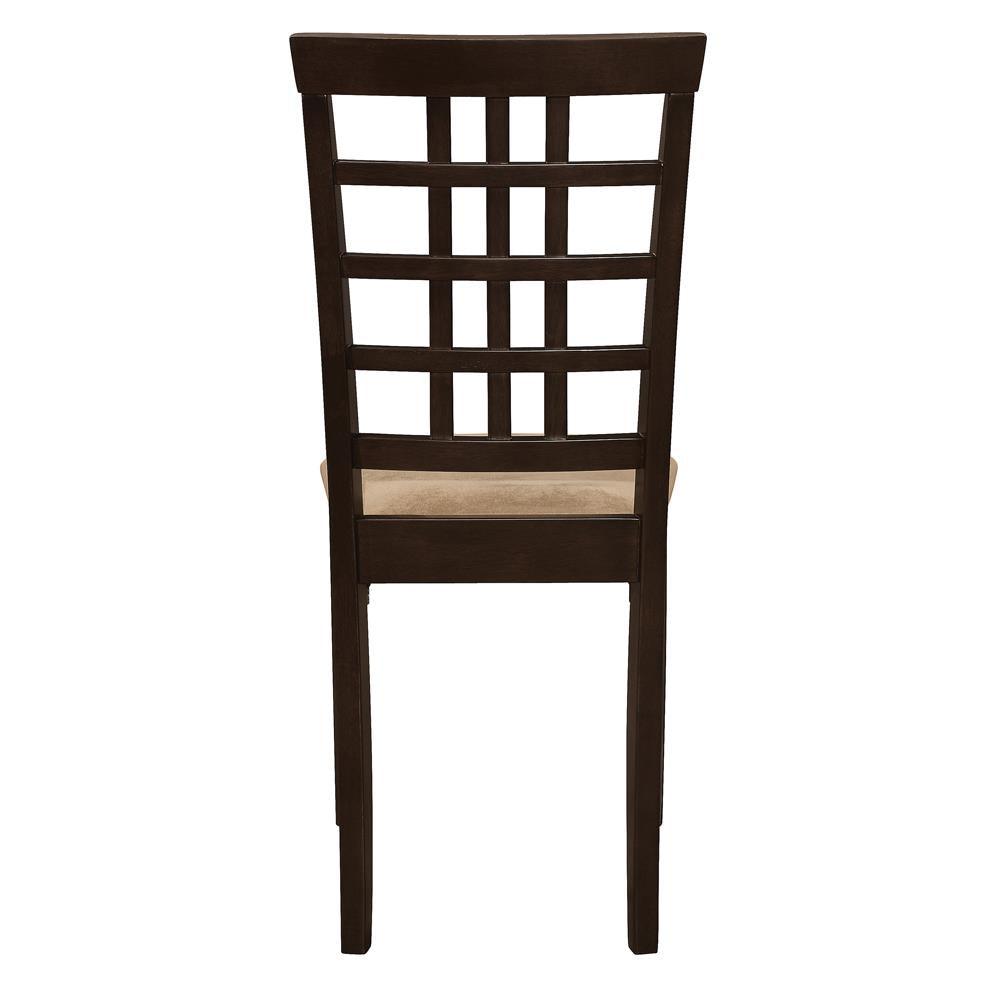 Kelso Cappuccino Lattice Back Dining Chairs, Set of 2 by Coaster at Eve Furniture