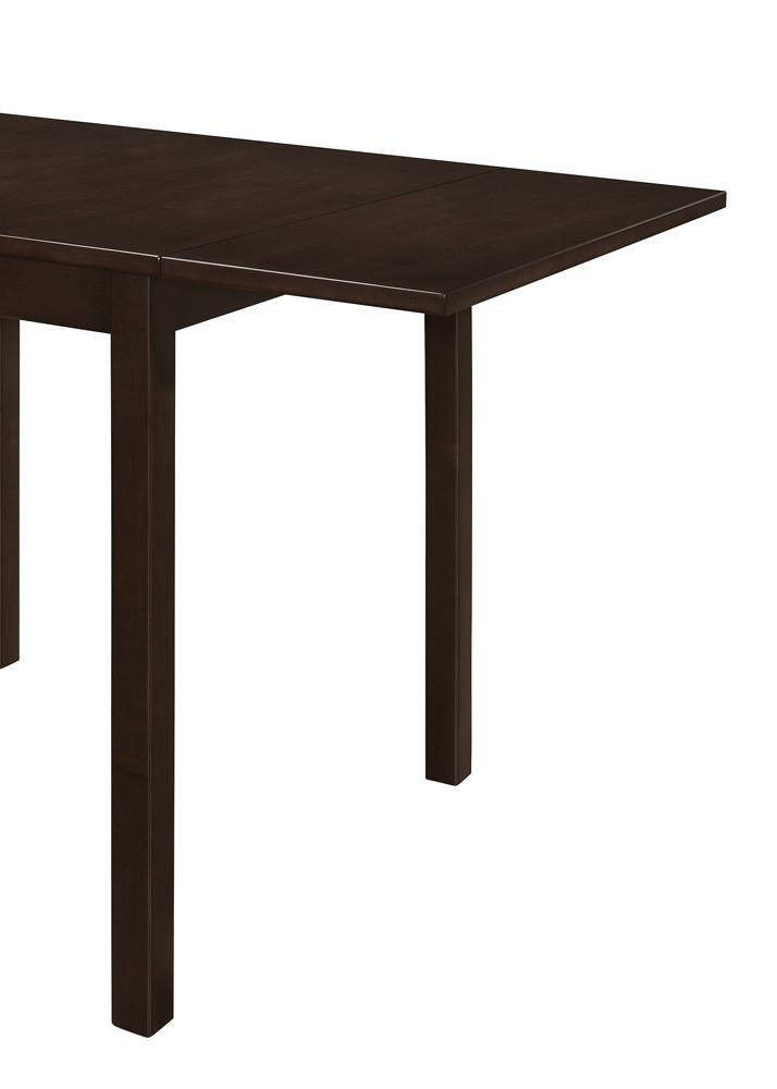 Kelso Cappuccino Rectangular Dining Table with Drop Leaf by Coaster at Eve Furniture