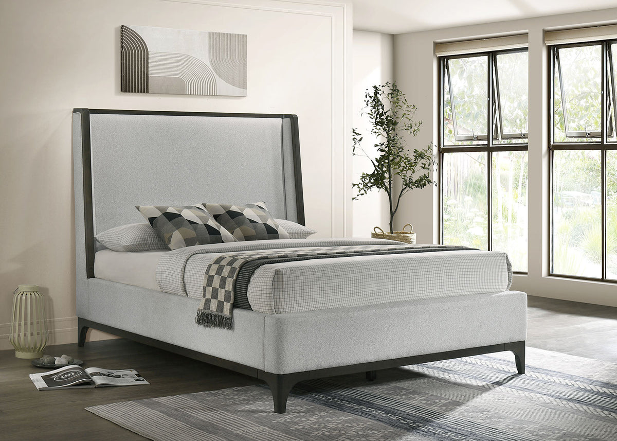 Kelso Light Gray/Dark Gray Eastern King Bed