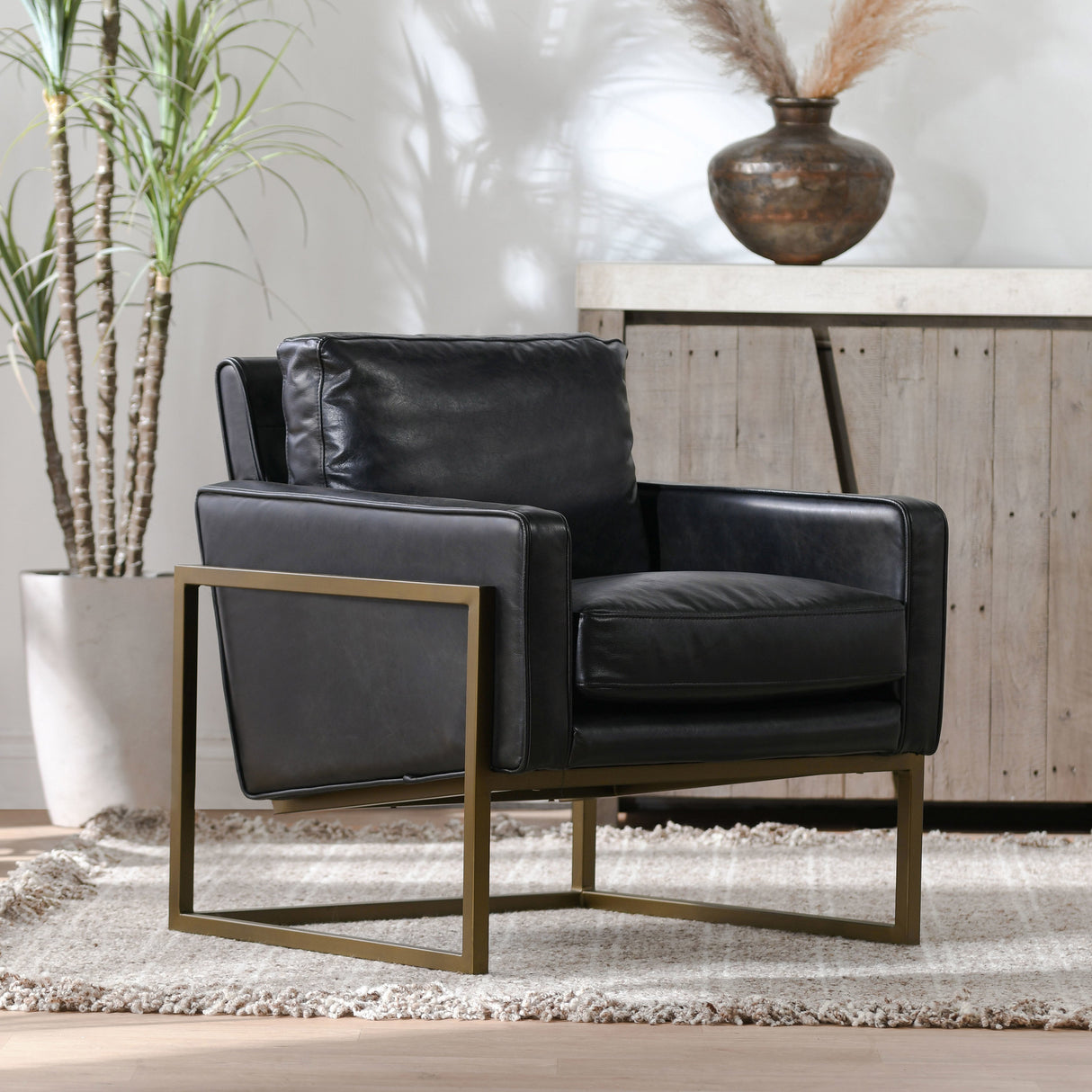 Ken Accent Chair - Jet Black by Classic Home at Eve Furniture