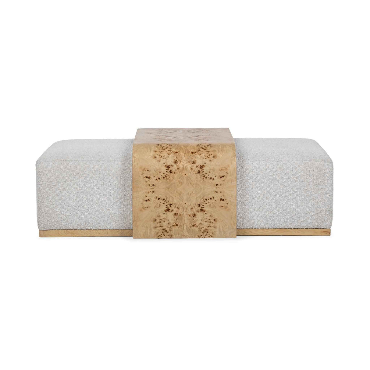 Kenan Creamy Ivory Ottoman by Classic Home at Eve Furniture