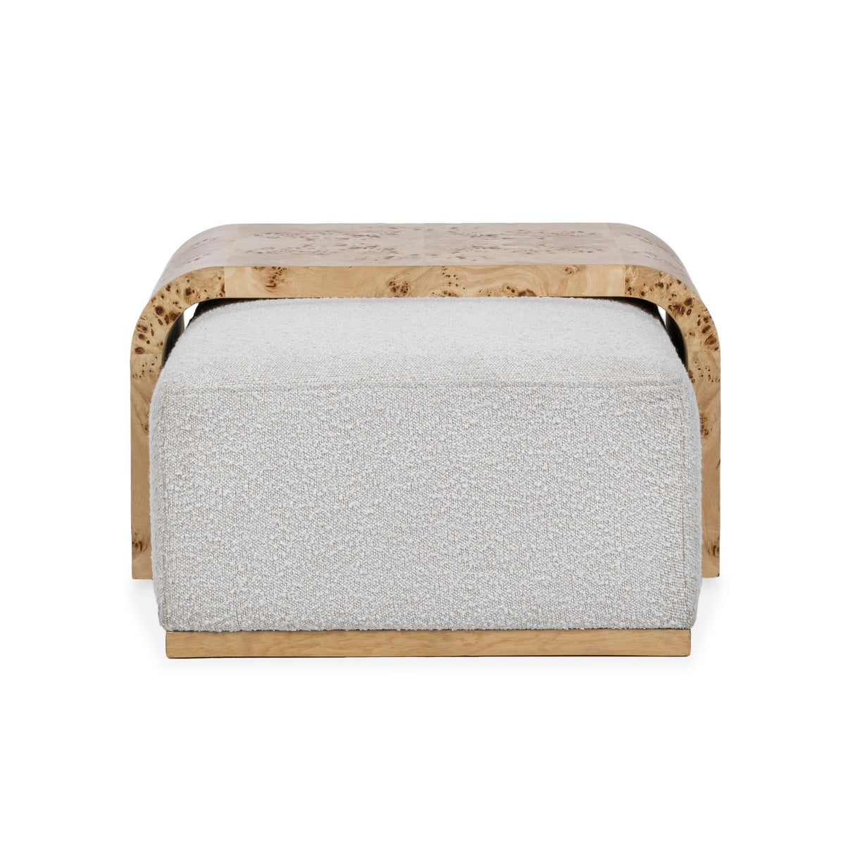 Kenan Ottoman - Creamy Ivory by Classic Home at Eve Furniture