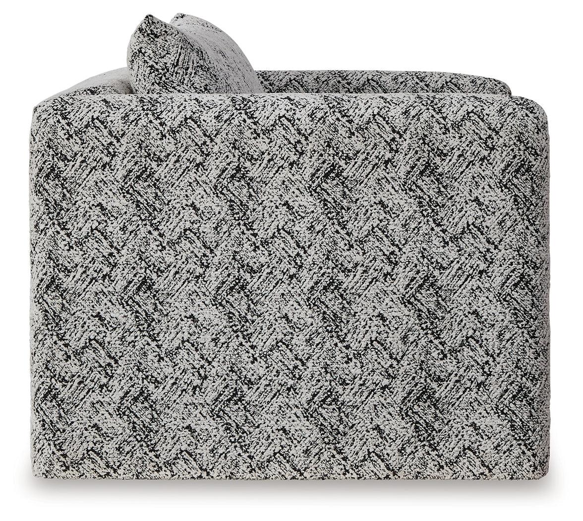 Kenbell Black/White Accent Chair by Ashley at Eve Furniture