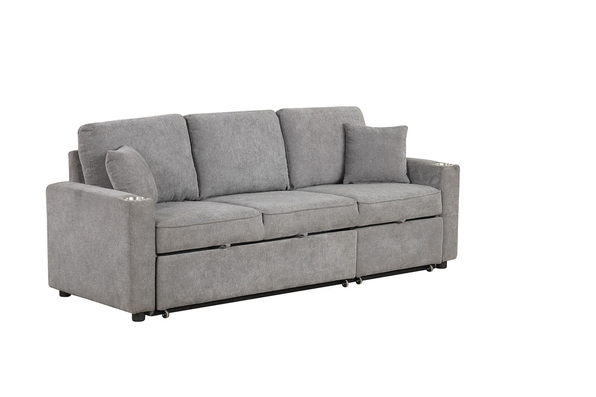 Kendal Gray Sleeper Sofa Sectional by Furniture of America at Eve Furniture