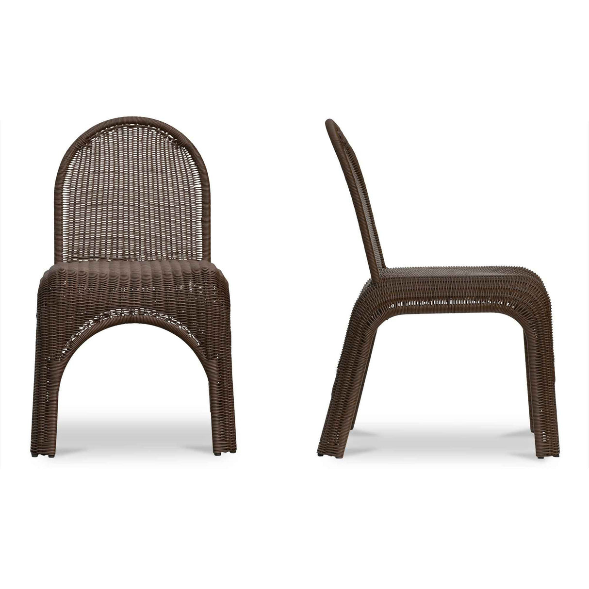Kendall Brown Outdoor Dining Chair (Set of 2) by Moe's Home at Eve Furniture