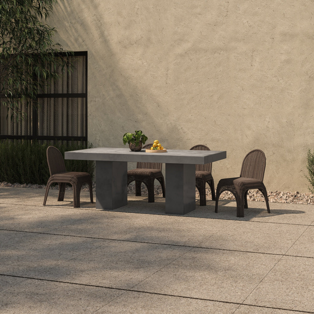 Kendall Brown Outdoor Dining Chair (Set of 2) by Moe's Home at Eve Furniture