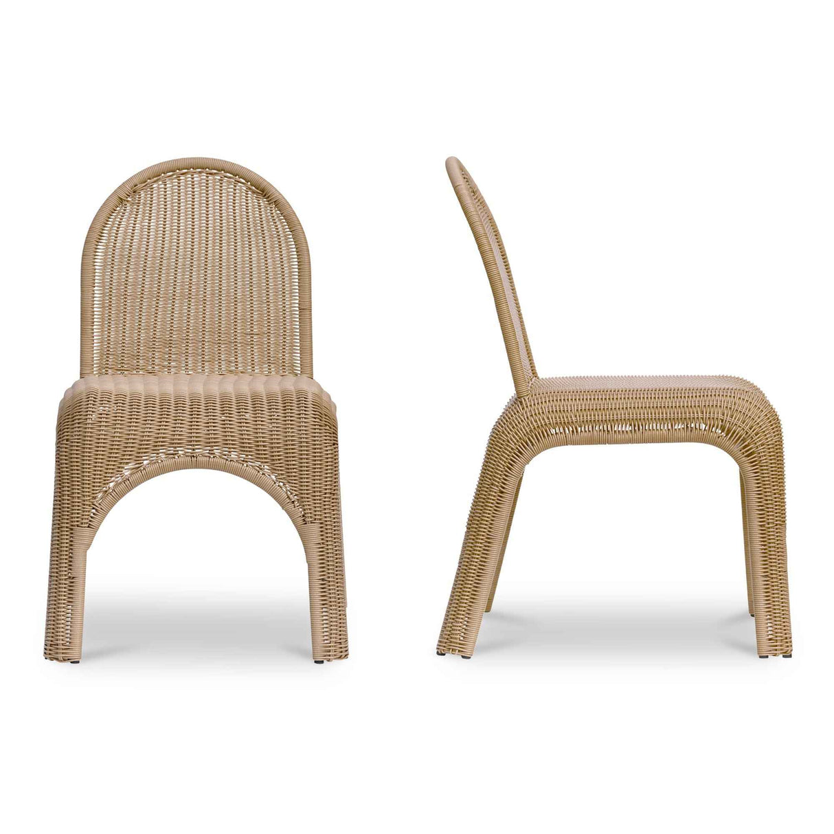 Kendall Natural Outdoor Dining Chair (Set of 2)