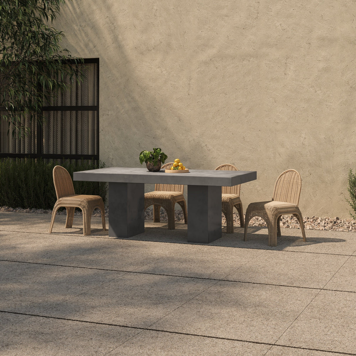 Kendall Natural Outdoor Dining Chair (Set of 2) by Moe's Home at Eve Furniture