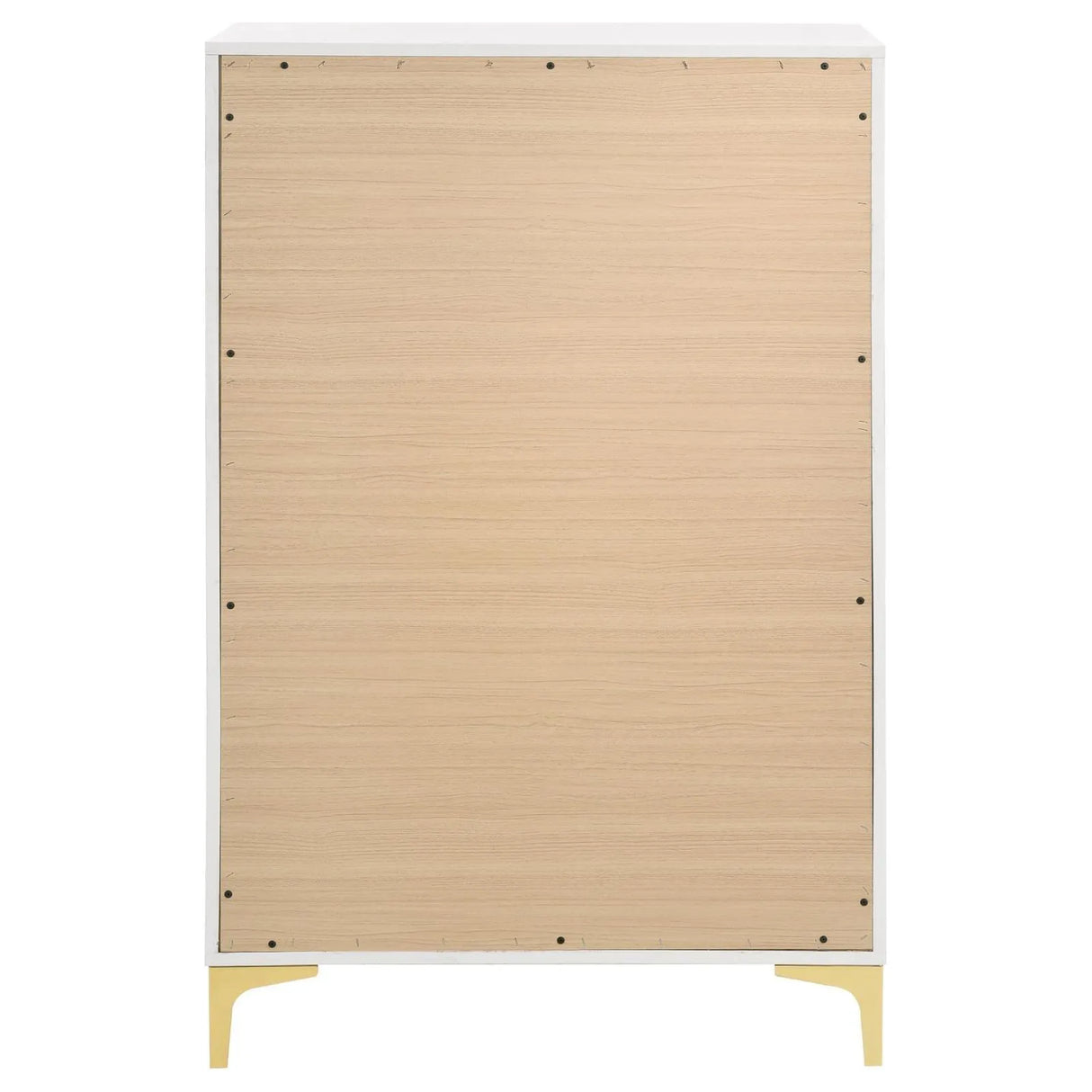 Kendall White 5-Drawer Chest by Coaster at Eve Furniture