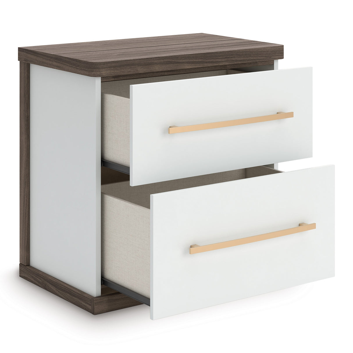 Kendanport Brown/White Upholstered Bedroom Set by Ashley at Eve Furniture