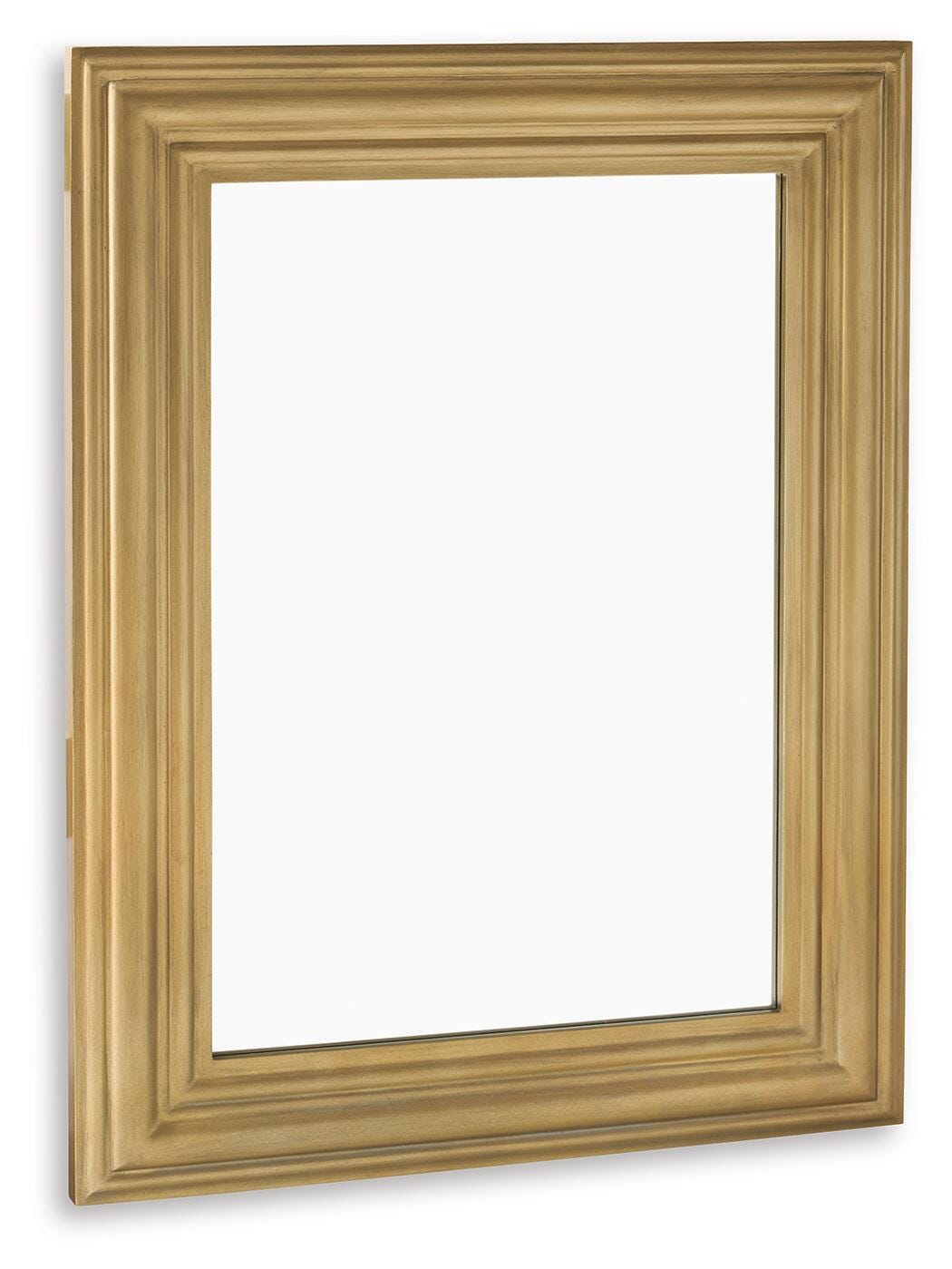 Keneriah Gold Finish Accent Mirror by Ashley at Eve Furniture