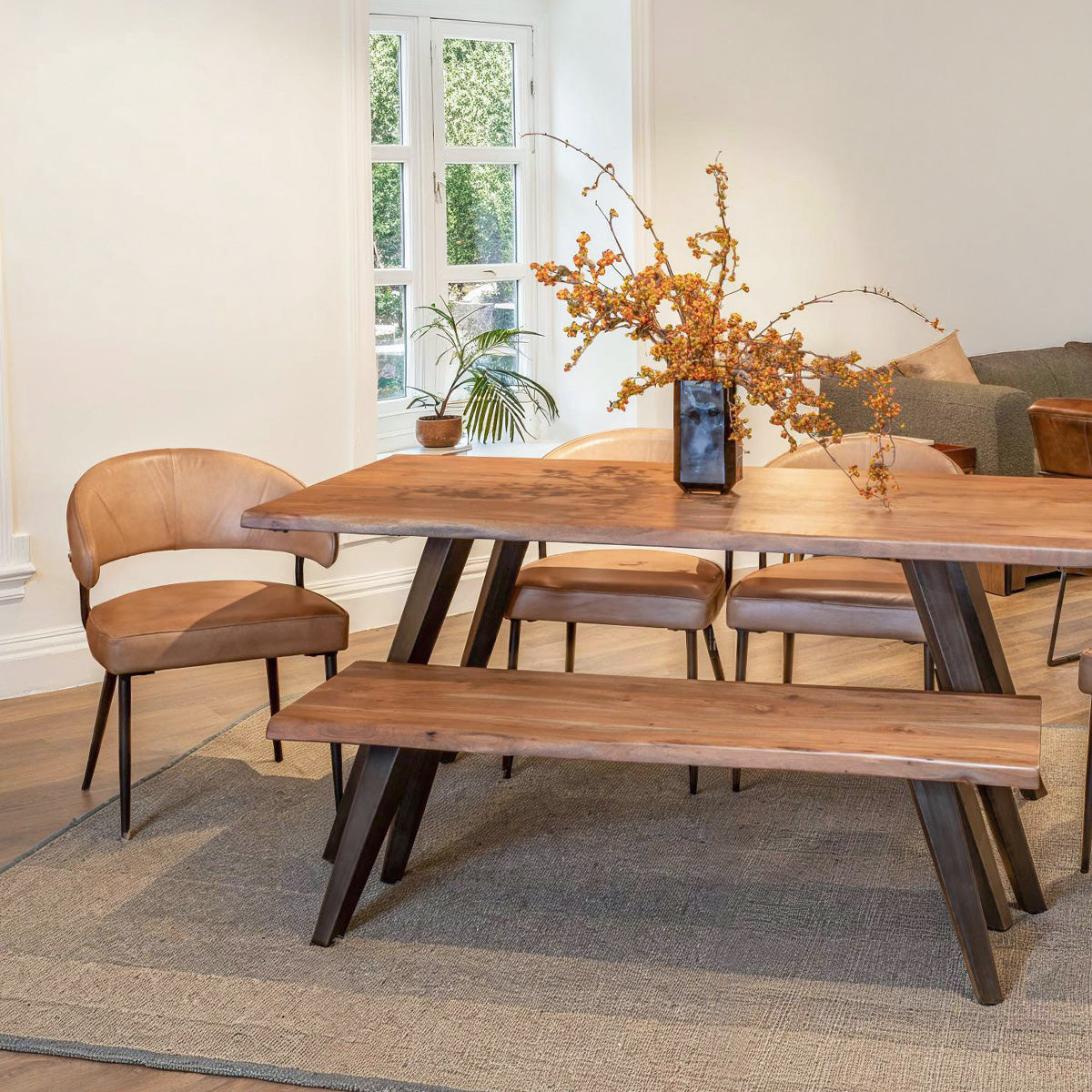 Kennedy 68" Dining Table in Smoked Acacia by Home Trends & Design at Eve Furniture