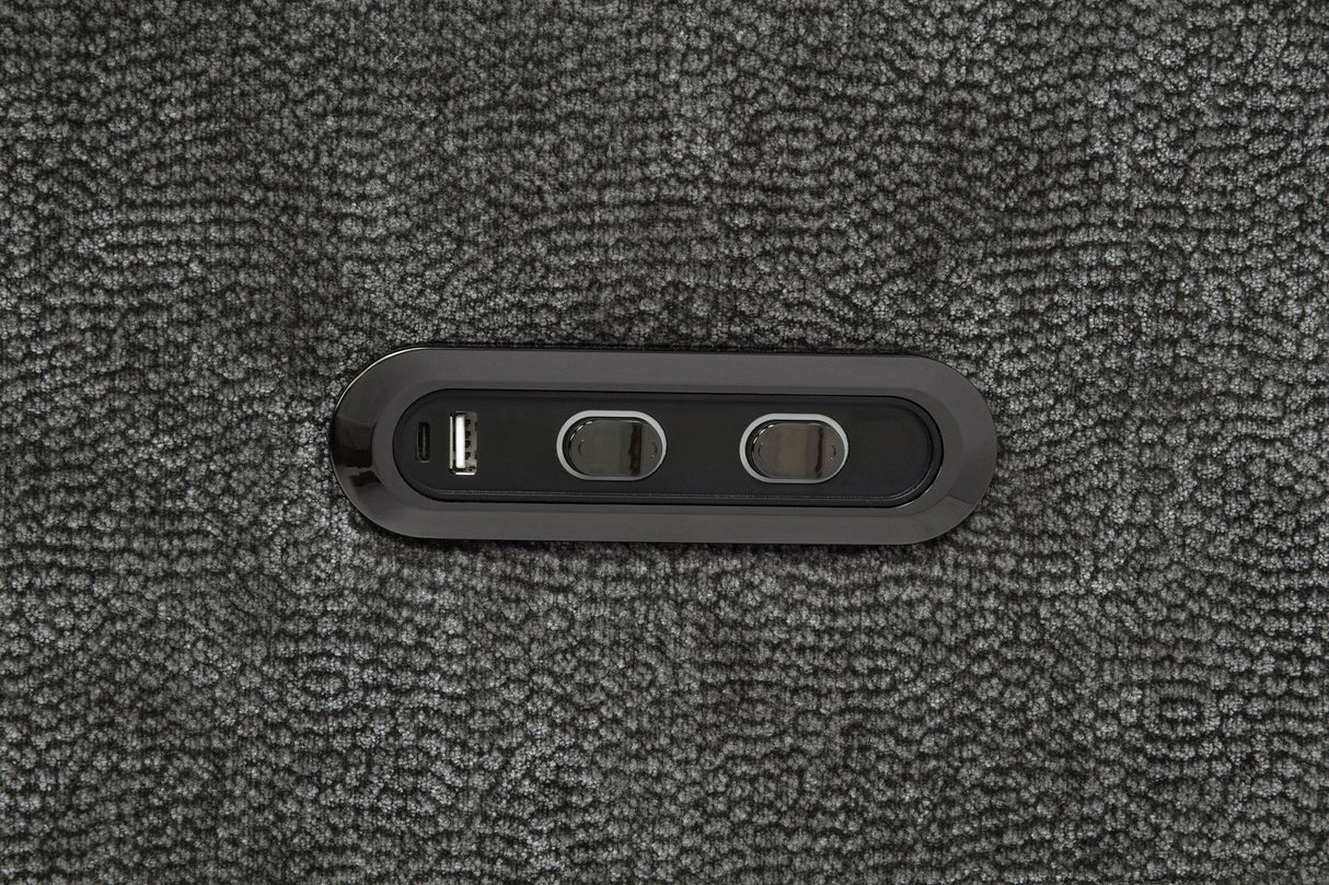 Kennett Dark Gray 2-Piece Chenille Power Reclining Set by Coaster at Eve Furniture