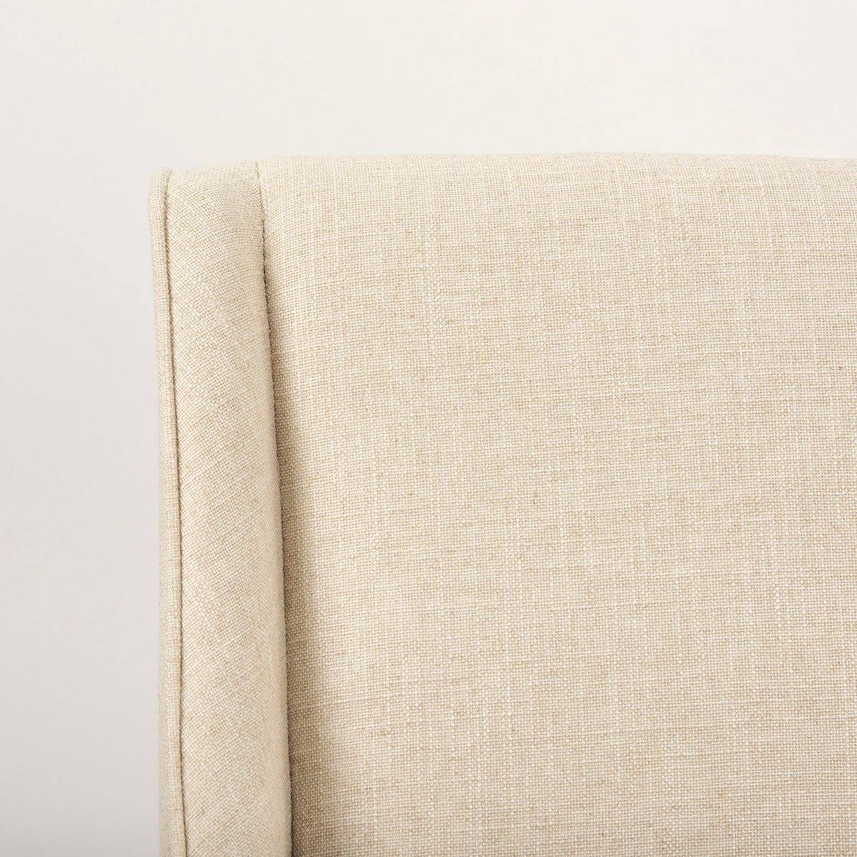 Kensington Cream Fabric Seat Brown Wood Frame Counter Stool by Mercana at Eve Furniture