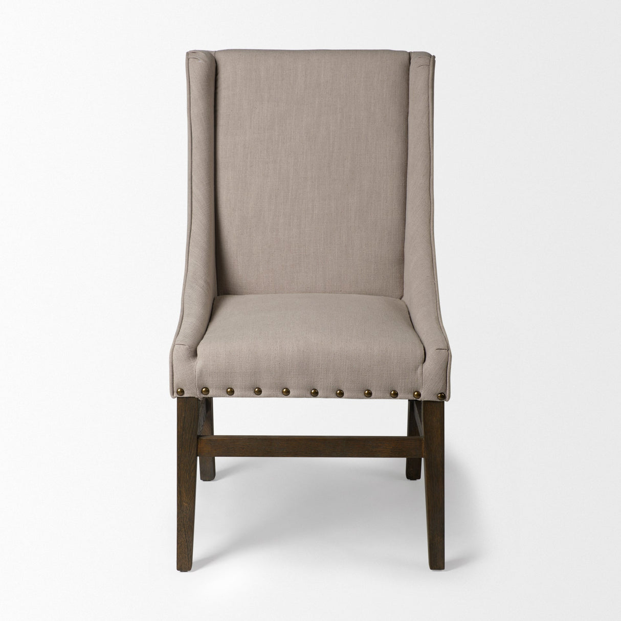 Kensington I Beige Fabric and Solid Wood Dining Chair by Mercana at Eve Furniture