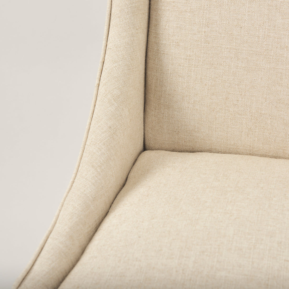 Kensington I Cream Fabric and Solid Wood Dining Chair by Mercana at Eve Furniture