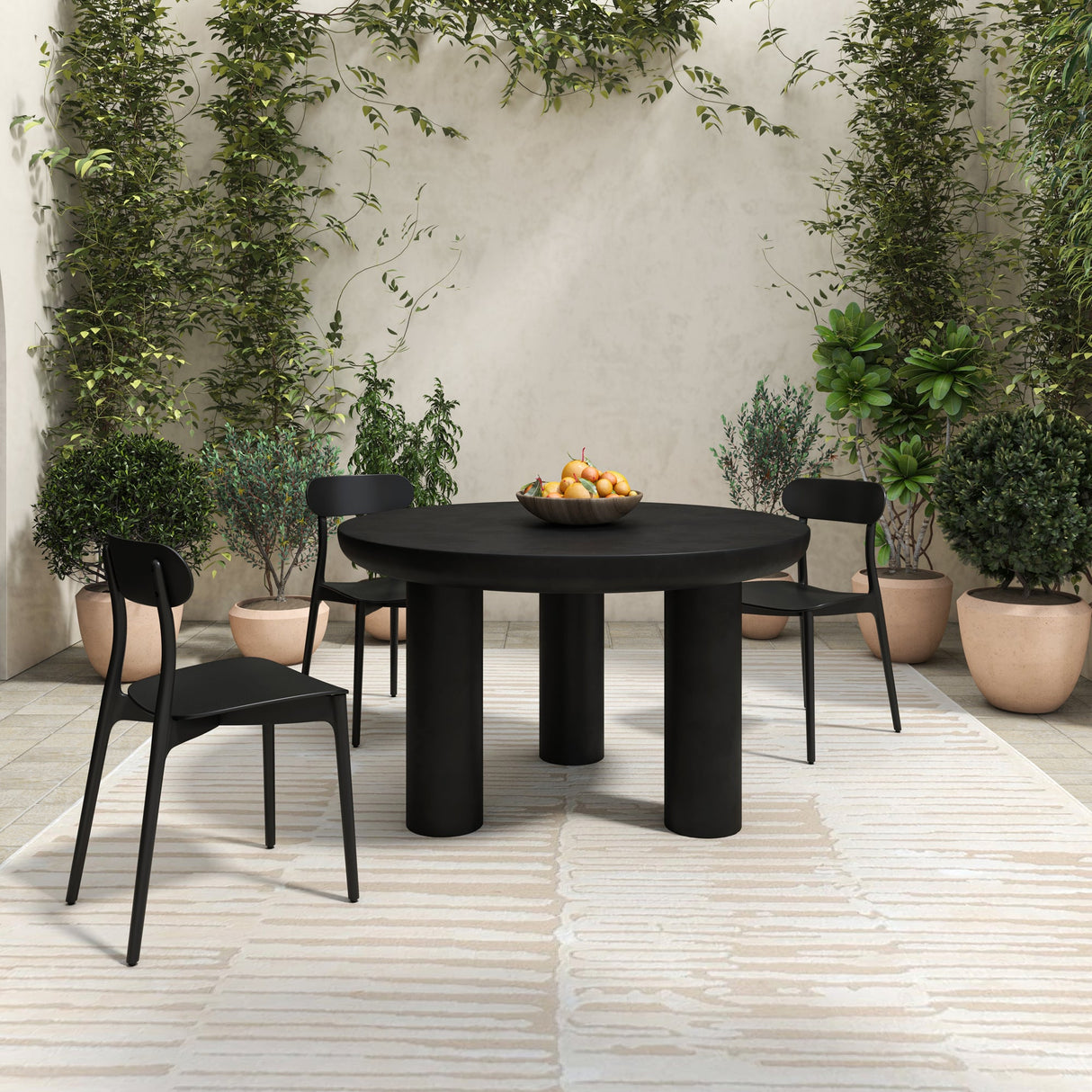 Kent Black Outdoor Dining Chair (Set of 2) by Moe's Home at Eve Furniture