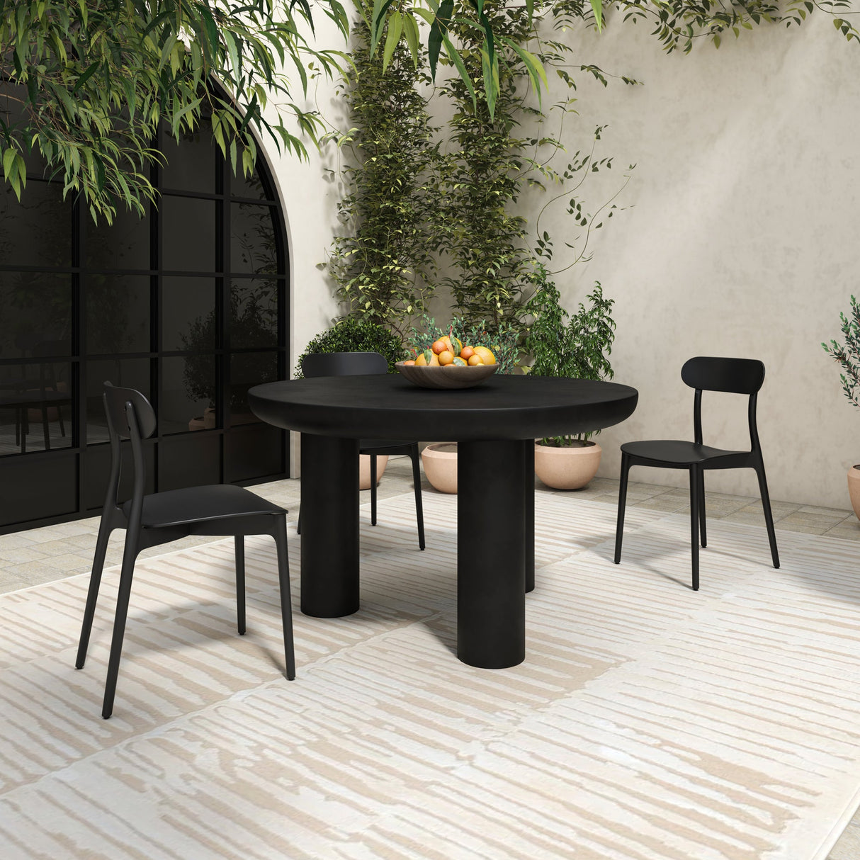 Kent Black Outdoor Dining Chair (Set of 2) by Moe's Home at Eve Furniture