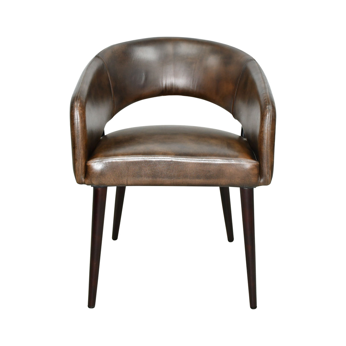 Kent Turner 23" Dining Chair in Antique Whiskey with Walnut Legs, Set of 2 by Home Trends & Design at Eve Furniture