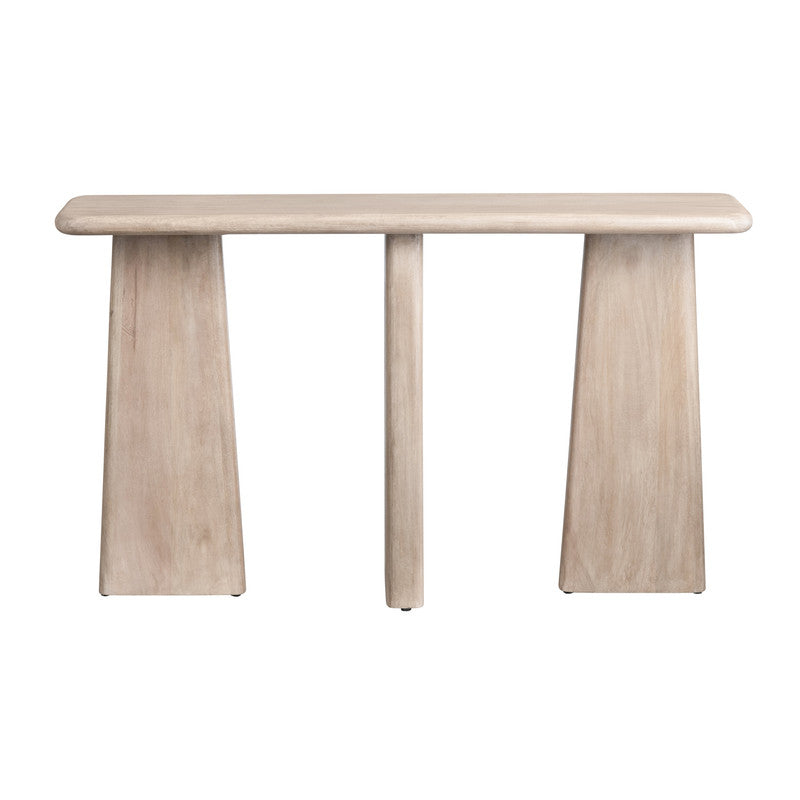 Kenwood Tan/White Console Table by Crestview at Eve Furniture