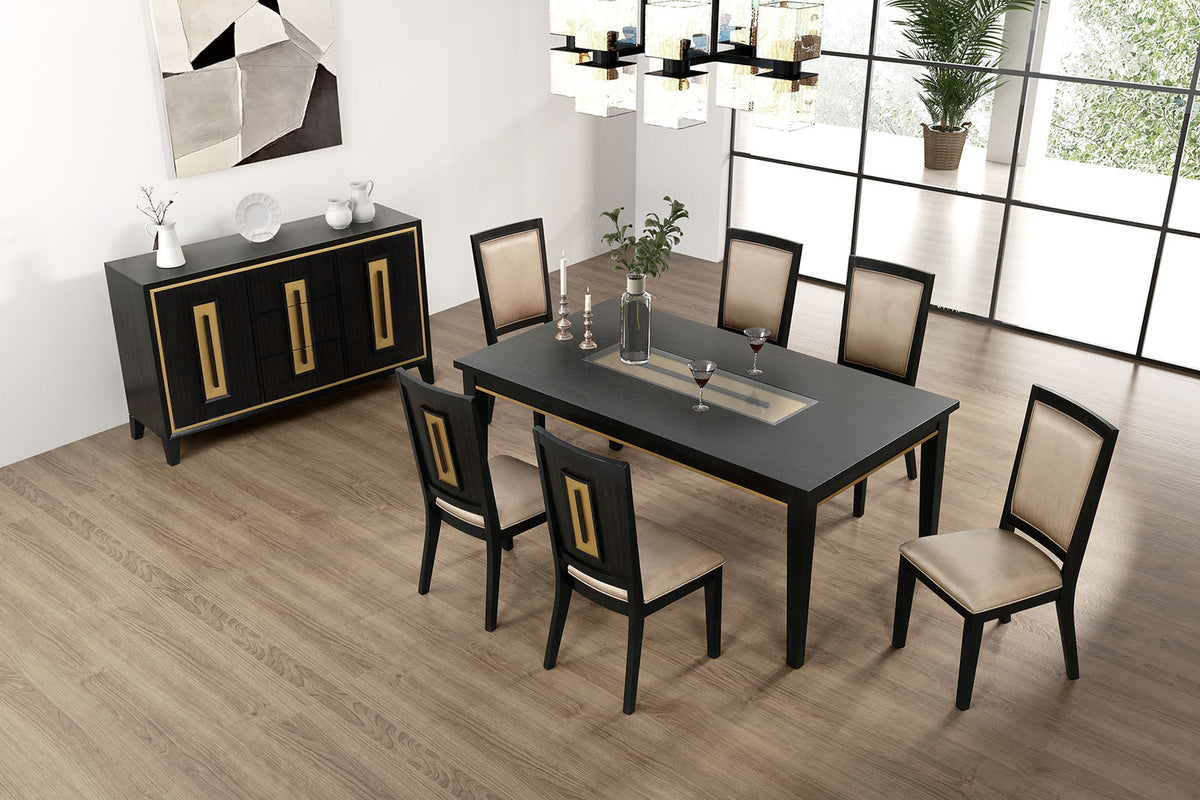 Kenyada Espresso Dining Table