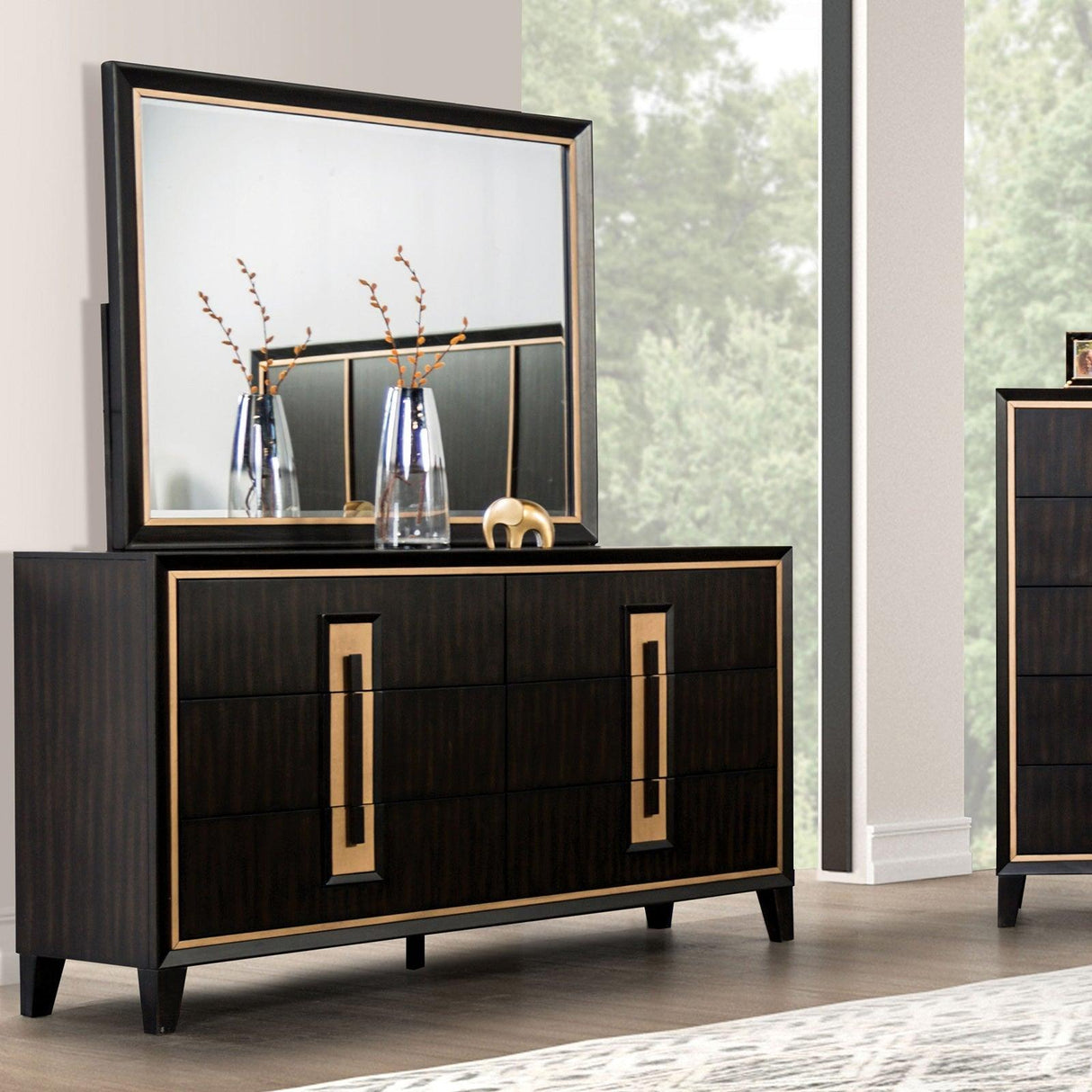 Kenyada Espresso Dresser by Furniture of America at Eve Furniture