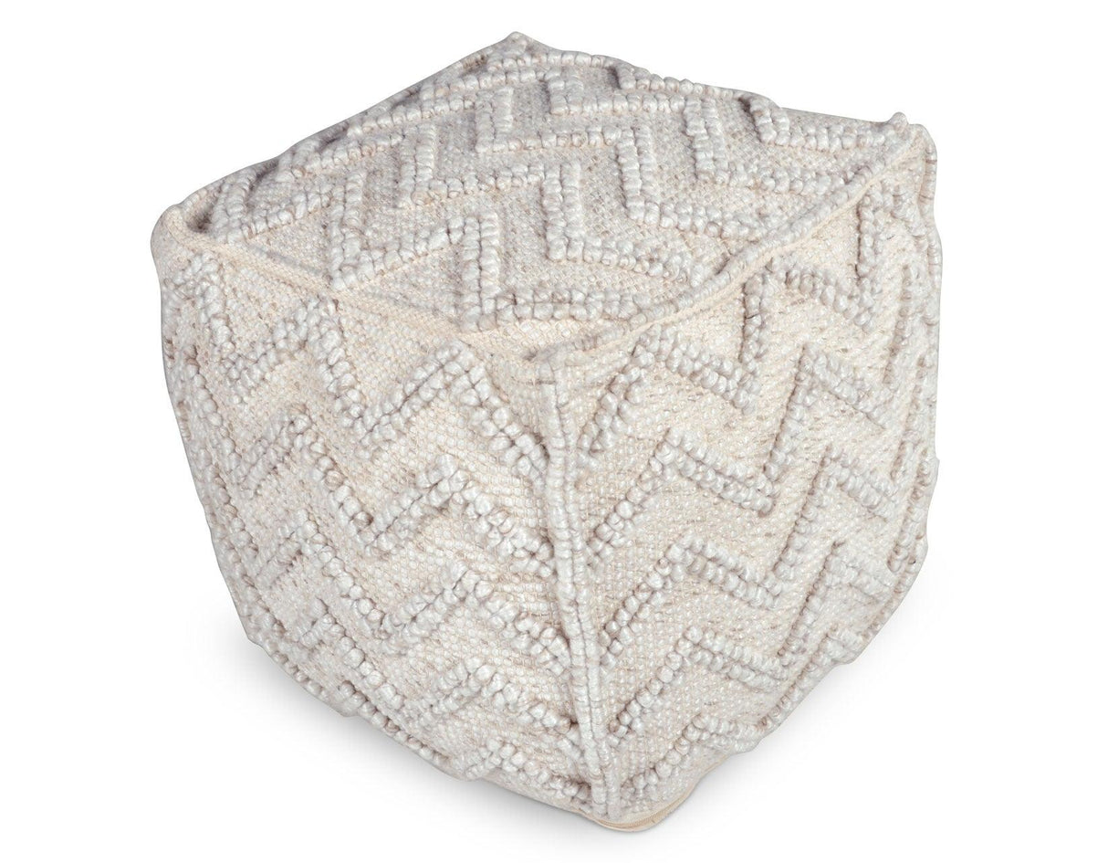 Kenzari Handwoven Pouf by Steve Silver at Eve Furniture