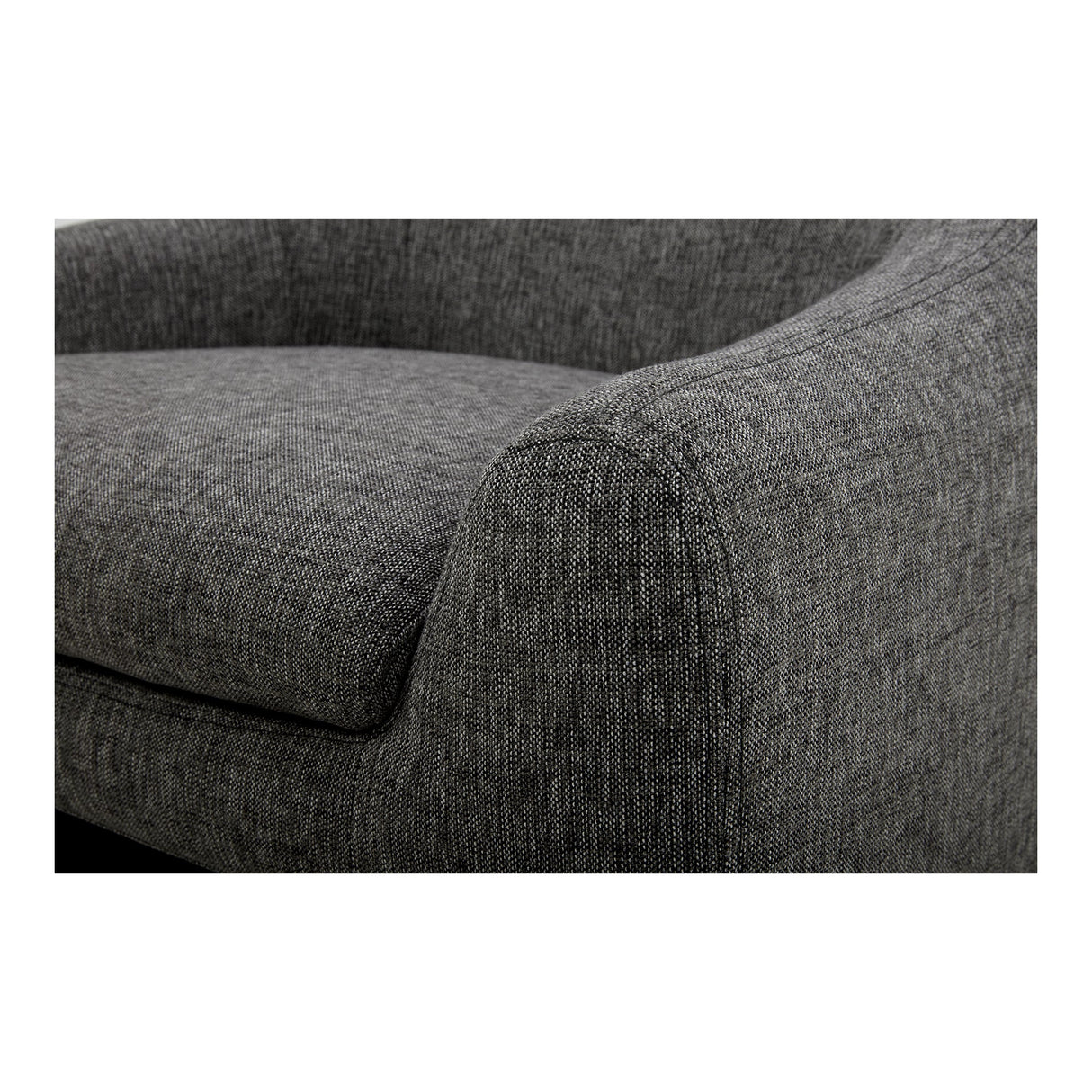 Kenzie Shadowed Grey Accent Chair by Moe's Home at Eve Furniture