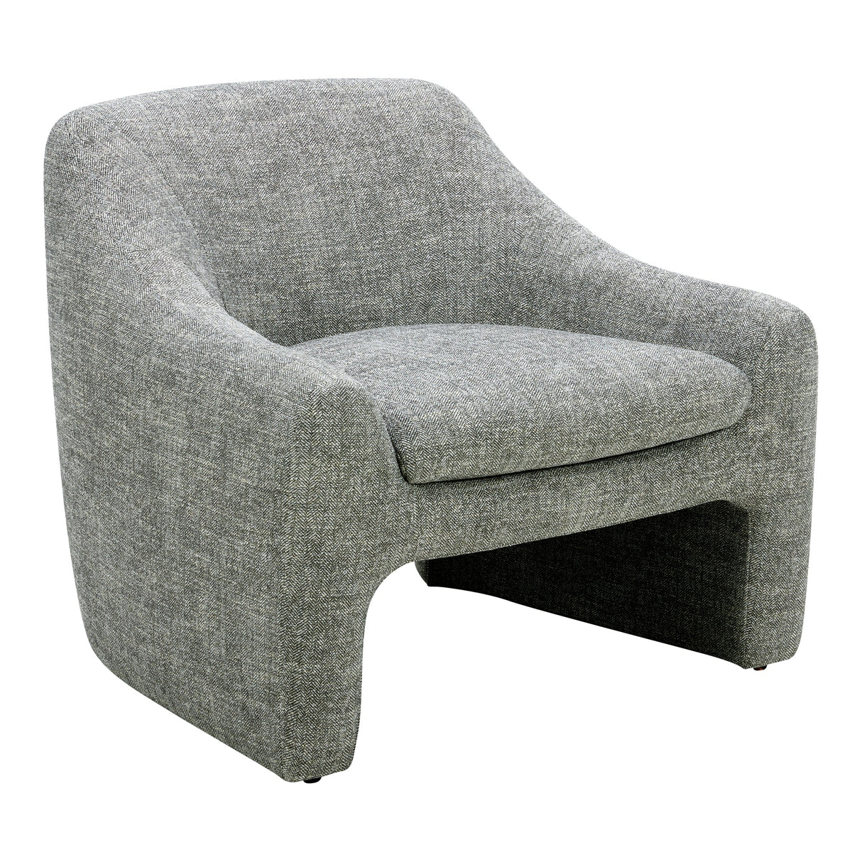 Kenzie Slated Moss Accent Chair by MOES at Eve Furniture