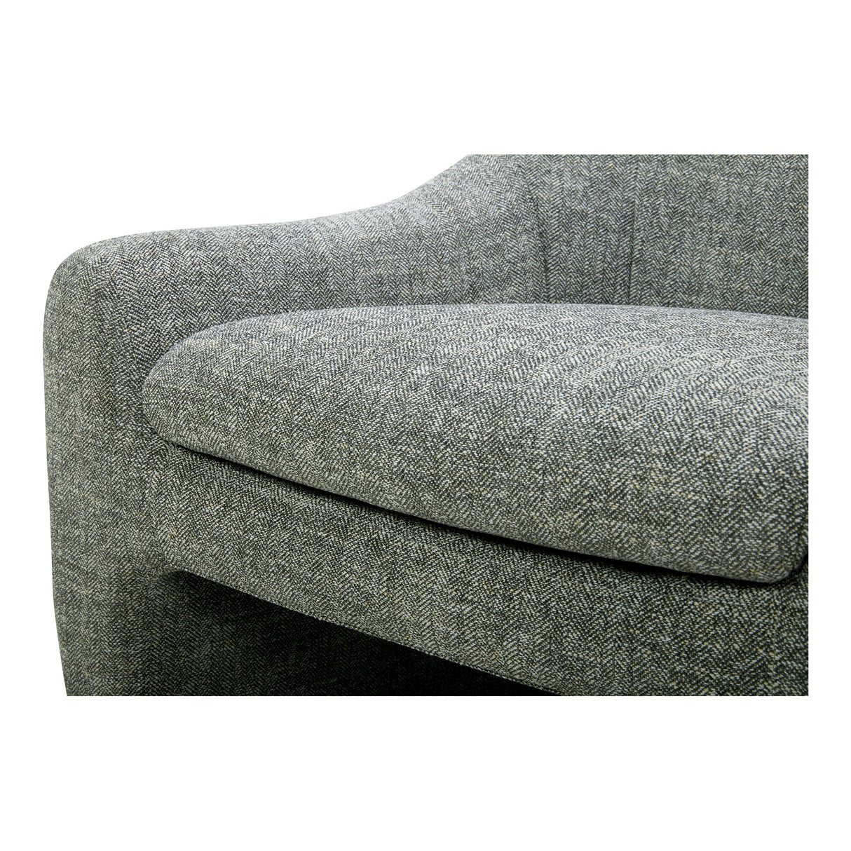 Kenzie Slated Moss Accent Chair by Moe's Home at Eve Furniture