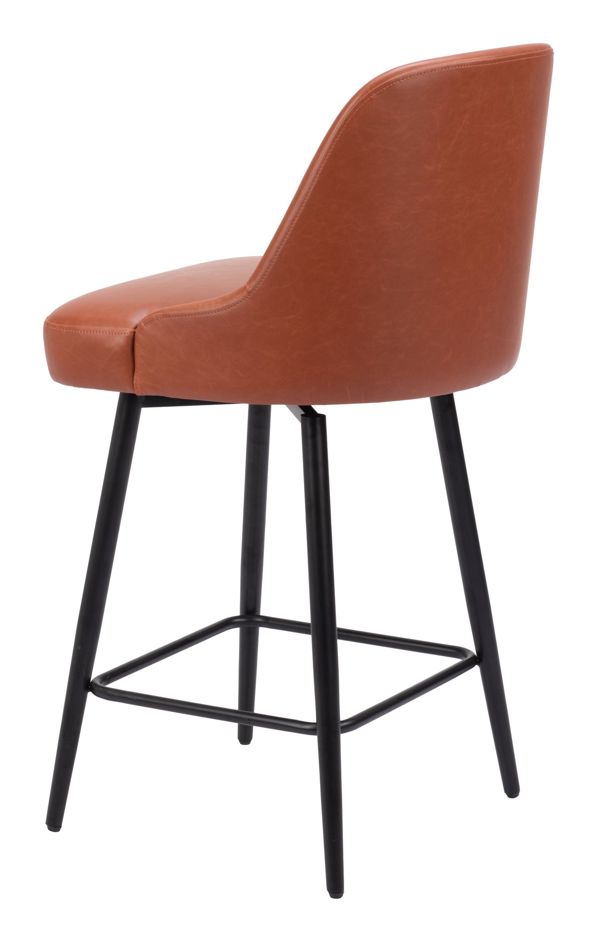 Keppel Brown Swivel Counter Stool by Zuomod at Eve Furniture