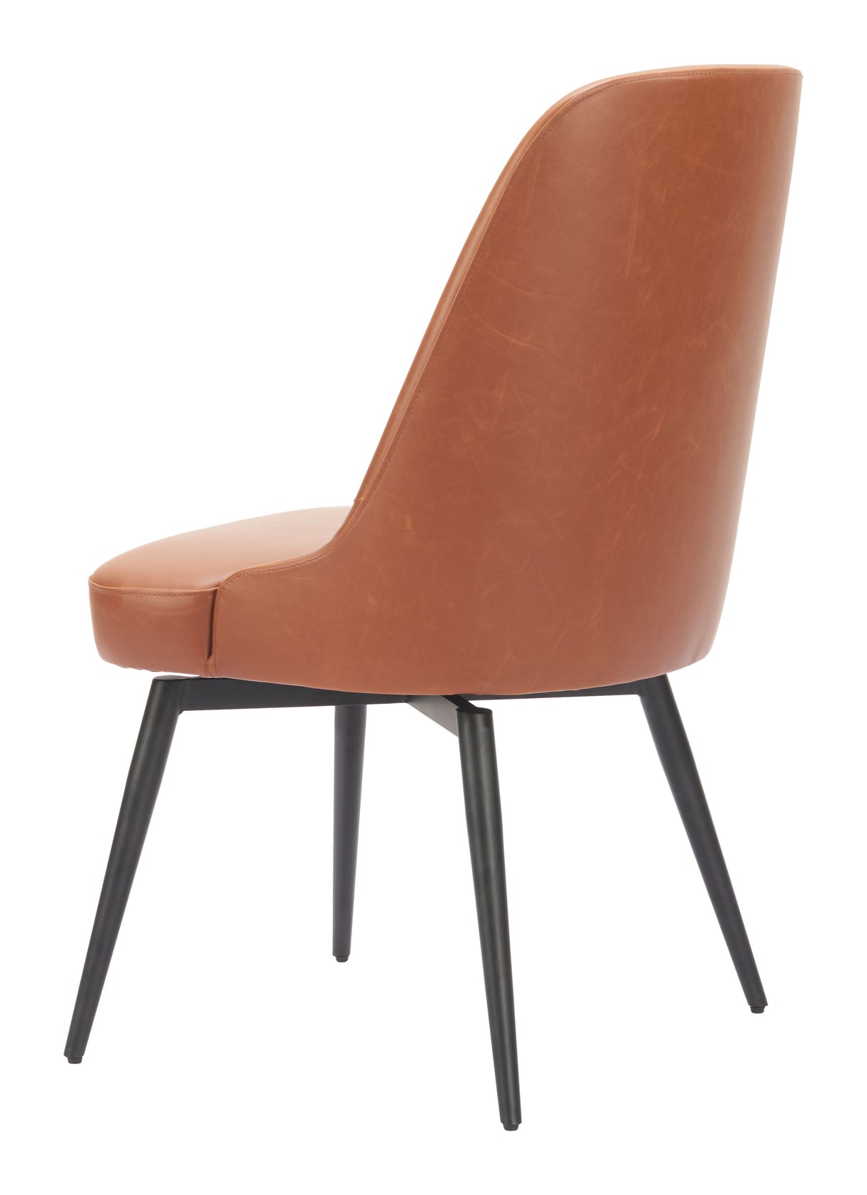 Keppel Brown Swivel Dining Chair (Set of 2) by Zuomod at Eve Furniture