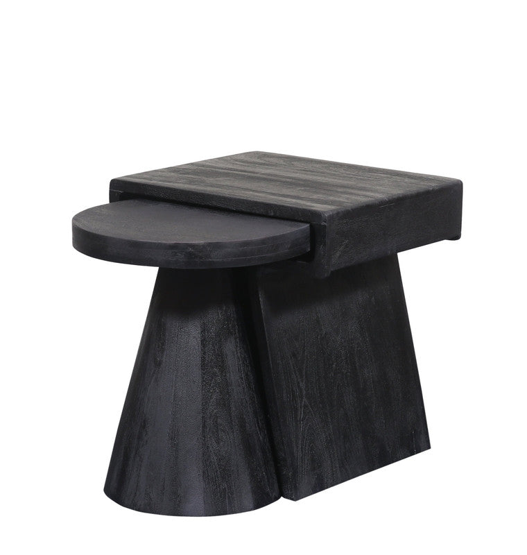 Keppler Black 2-Piece Nesting Tables by Crestview at Eve Furniture