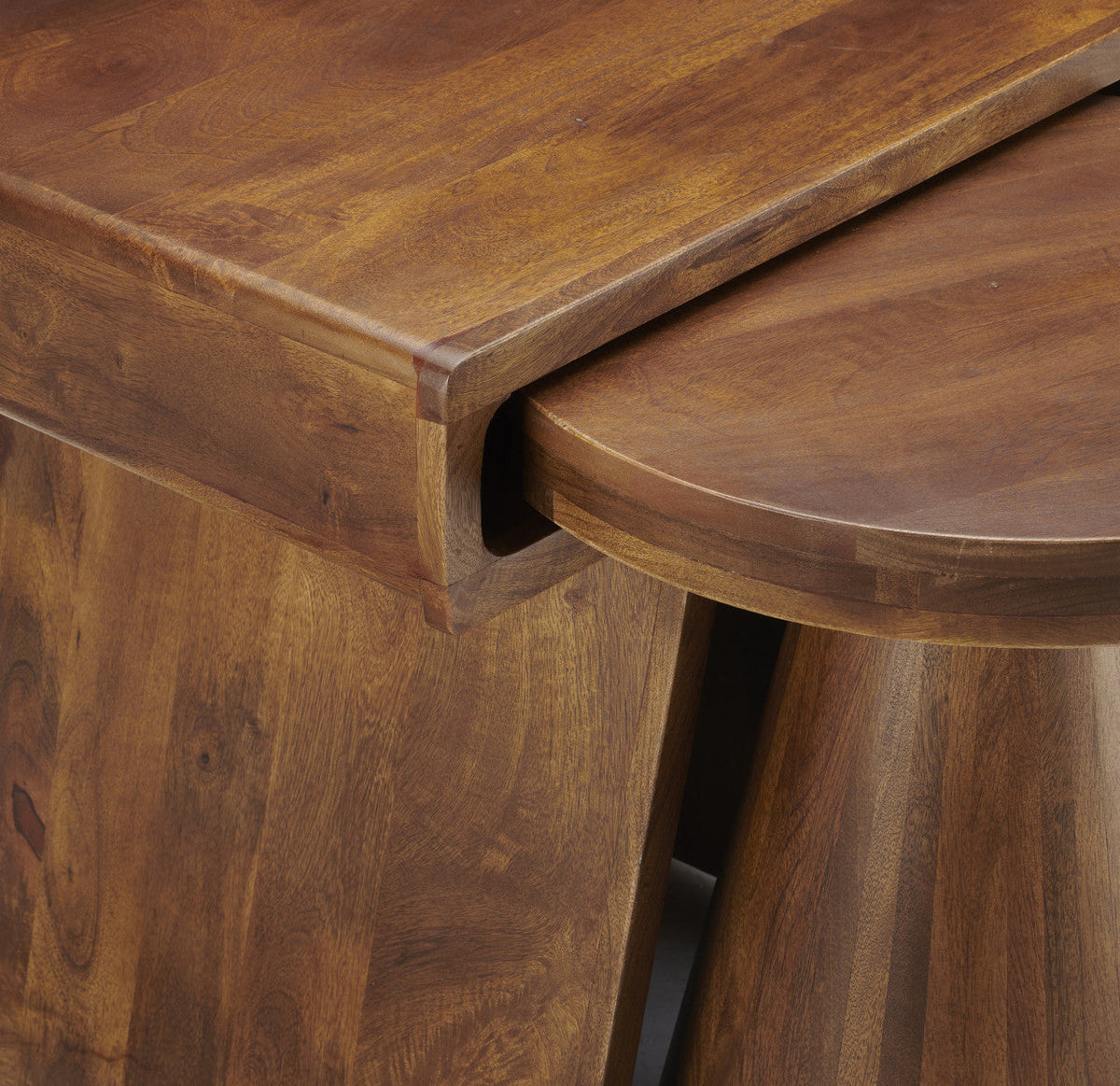 Keppler Brown 2-Piece Nesting Tables by Crestview at Eve Furniture